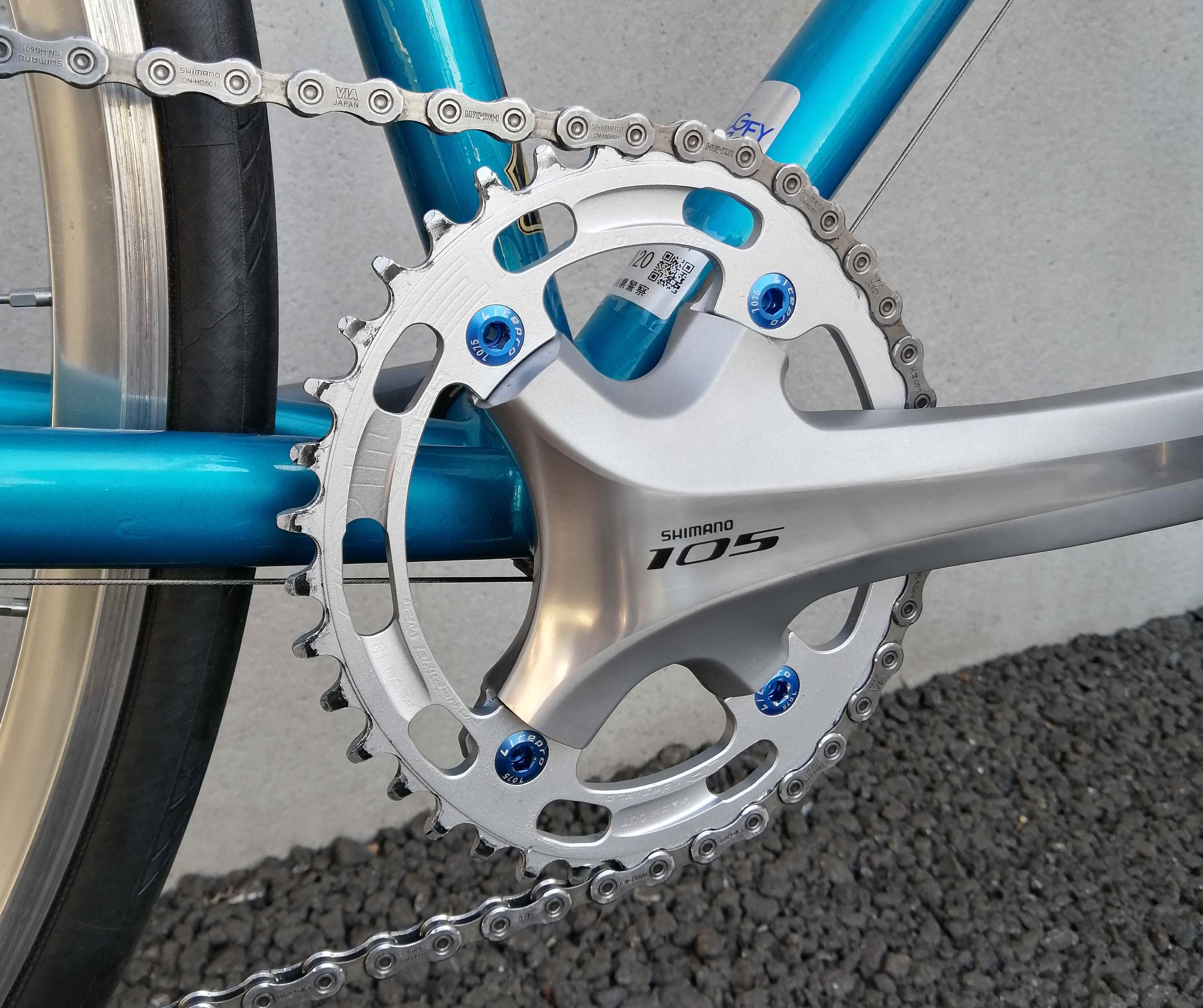 自転車シングルチェーンディスク 耐変形性ラウンドチェーンリングマウンテンバイク用標準サイズアルミニウム合金